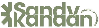 identité visuelle logo de sandy kanaan designer ui web et graphiste