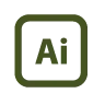 cône de l'outil Adobe Illustrator maîtrisé par Sandy Kanaan, graphiste freelance à Bordeaux.Adobe Illustrator software icon, expert vector design tool used by freelancer Sandy Kanaan in Bordeaux.