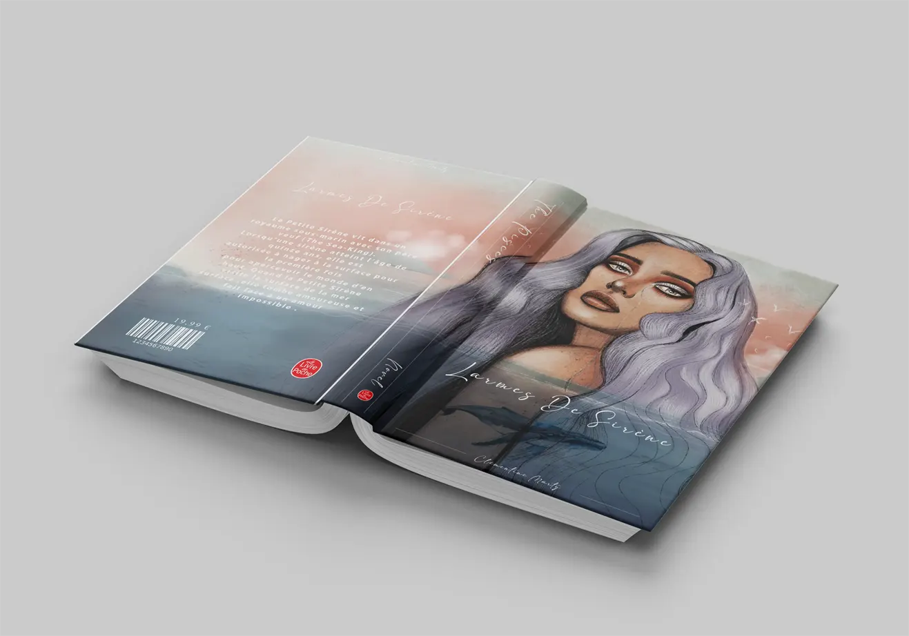 Couverture de livre illustrée par Sandy Kanaan, artiste et designer freelance basée à Bordeaux / Book cover custom-illustrated by Sandy Kanaan, freelance artist and designer based in Bordeaux.