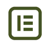 Icône Elementor, constructeur de pages WordPress utilisé par Sandy Kanaan, créatrice de sites à Bordeaux.Elementor page builder icon for custom WordPress web development by Sandy Kanaan in Bordeaux.