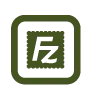 Icône FileZilla pour le transfert de fichiers sécurisé FTP par Sandy Kanaan, développeuse web à Bordeaux.FileZilla FTP client icon for secure server file transfers by Sandy Kanaan, freelancer in Bordeaux.