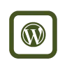 Icône WordPress pour la création de sites internet sur-mesure par Sandy Kanaan, webdesigner freelance à Bordeaux.WordPress CMS icon used for custom website creation by Sandy Kanaan, freelance web designer in Bordeaux.