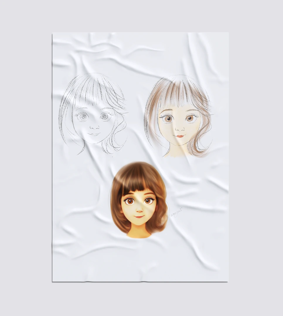 Design de papeterie événementielle sur mesure avec illustrations rétro par Sandy Kanaan.